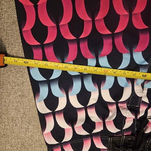 Hurley Phantom Multi-Color Board Shorts Mens Sz 38 Swim Trunks Drawstring - Picture 8 of 8